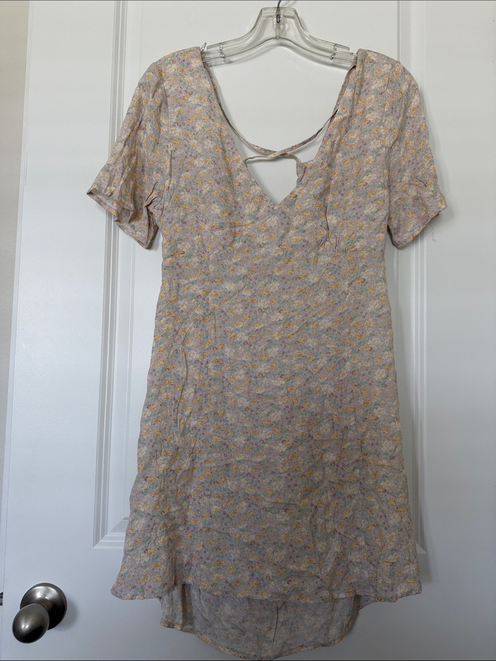 Elodie Floral Tie-Back Short Sleeve Dress